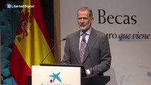 El discurso de Felipe VI felicitando a 100 estudiantes becados