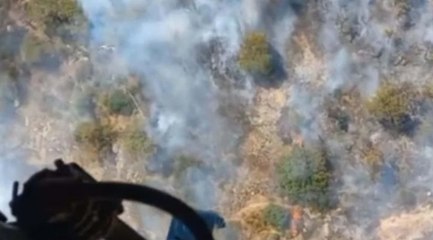 İzmir'de makilik yangını! 1 saatte kontrol altına alındı