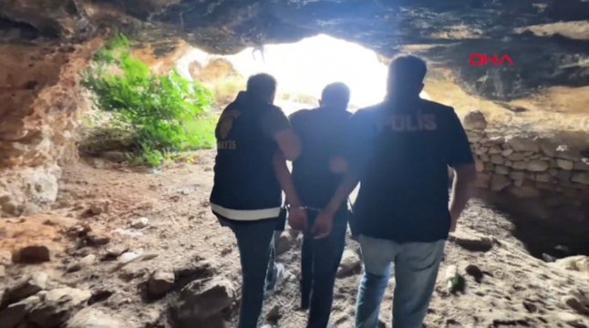 17 yıl hapisle aranan hükümlü mağarada yakalandı