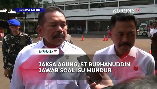 Jawaban Jaksa Agung ST Burhanuddin Soal Isu Mengundurkan Diri