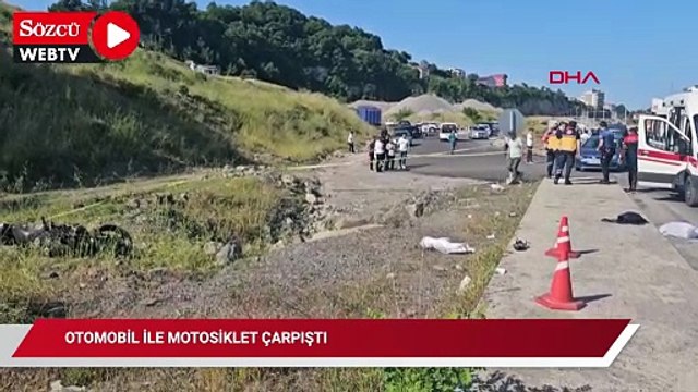 Otomobil ile motosiklet çarpıştı: 2 ölü