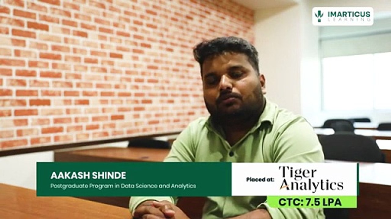 Aakash Shinde’s Journey to Data Science Success | Imarticus Learning