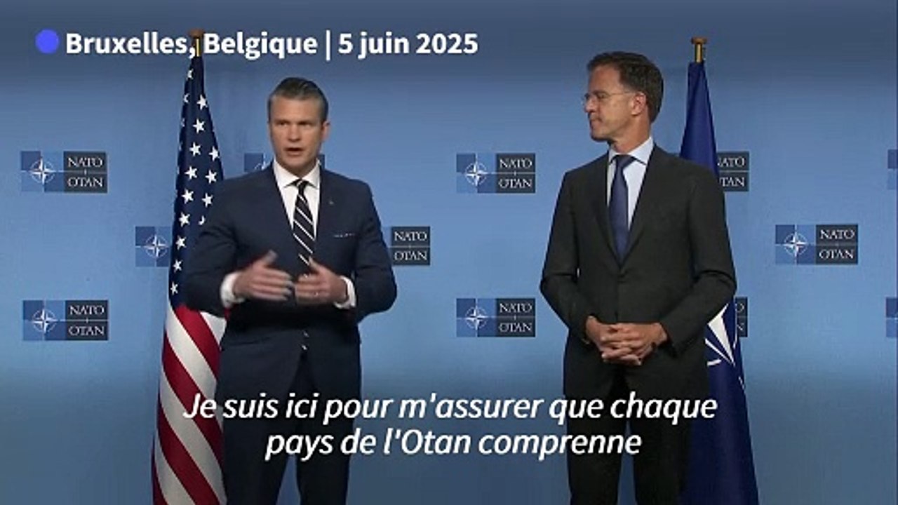 Les pays de l'Otan ne peuvent pas avoir une "dépendance" face aux Etats-Unis (Hegseth)