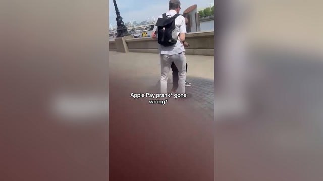 Video shows ‘evil’ Apple Pay prank terrifying Londoners before undercover police swoop in
