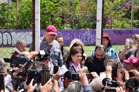 Recorrido de Clara Brugada en zonas afectadas