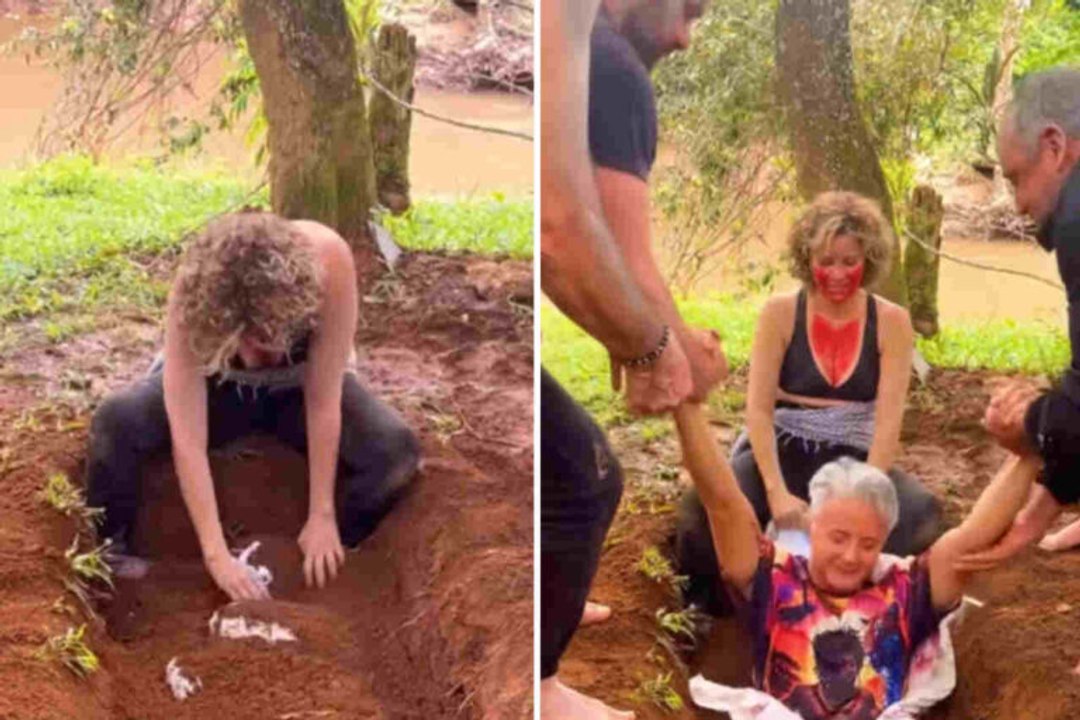 Centro di ritiro spirituale presenta un rituale in cui le persone vengono sepolte vive – il video diventa virale