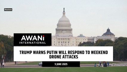 Trump warns Putin will respond to weekend drone attacks