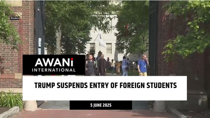 Trump suspends entry of foreign students