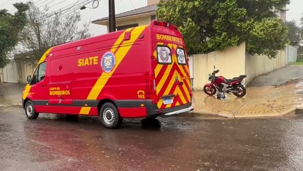 Motociclista é socorrido após acidente no bairro São Cristóvão