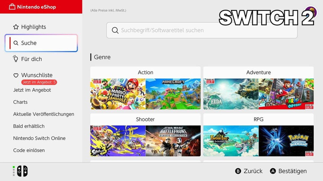 Der Nintendo eShop ist auf der Switch 2 SO viel schneller als auf der Switch 1!