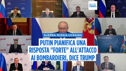 Putin minaccia una risposta "molto forte" all'attacco di droni con cui l'Ucraina ha distrutto i bombardieri, dice Trump