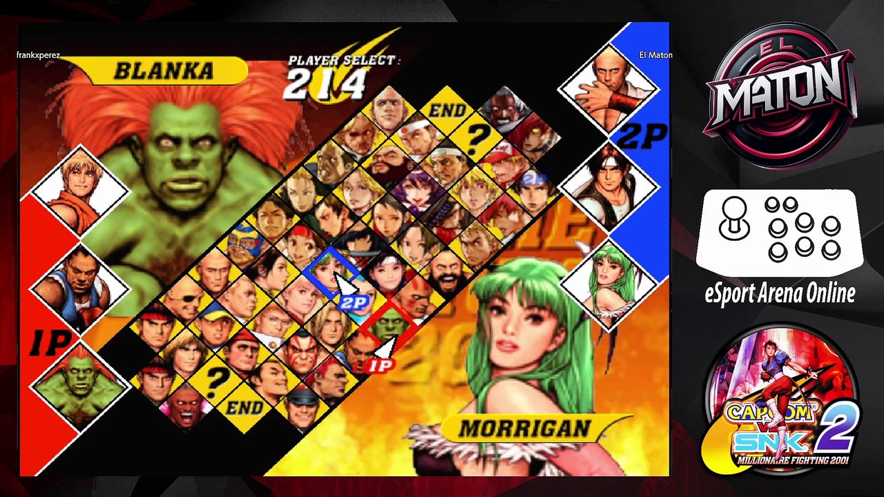 CAPCOM vs SNK 2 • Luchas en linea • "frankxperez" vs "ElMaton" •  (2025/05/19) #onlineplay