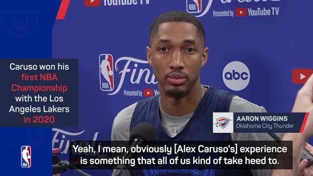 Thunder star Wiggins feeding off Caruso's Finals experience