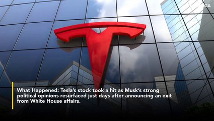 Tesla Stock Tumbles Over 5% On Thursday As Elon Musk Continues Intense Attack On Trump's 'Big, Beautiful Bill'