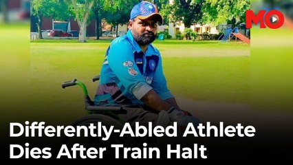Differently-abled athlete dies after train halt