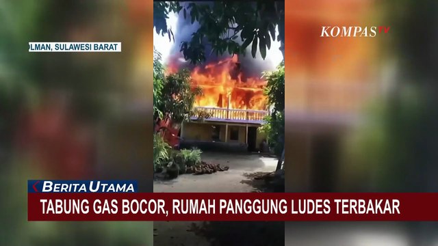 Kebakaran Rumah Panggung di Polewali Mandar, 1 Orang Alami Luka Bakar