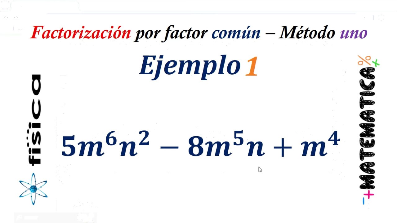 Factorización por factor común - Ejemplo 1 (Método uno)
