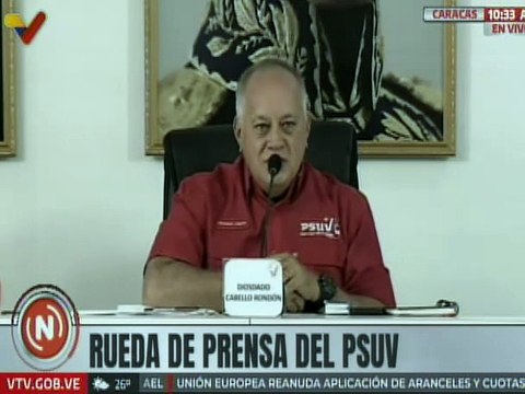 Sec. Gral. del PSUV Diosdado Cabello: El 28J celebraremos la victoria del presidente Nicolás Maduro