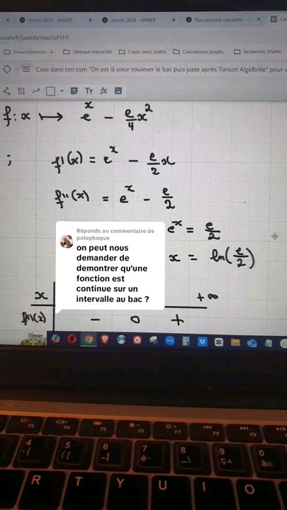 Les exemples d'annales du Bac sont tirés du site de l'apmep (sujets de 2024). Ceux de cours du site lyceeadultes.On explique quand il faut justifier la continuité et comment le faire.#continue #continuité #fonction #bac2025 #bac #terminale