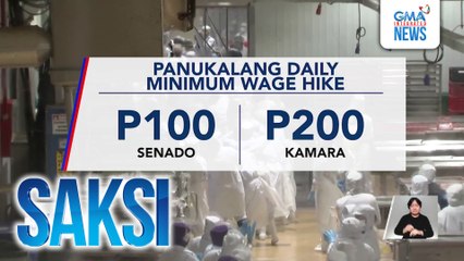 Panukalang P200 minimum wage hike, pag-aaralan ni PBBM; ilang grupo, nag-aalalang magdudulot ito ng pagbilis ng inflation | Saksi