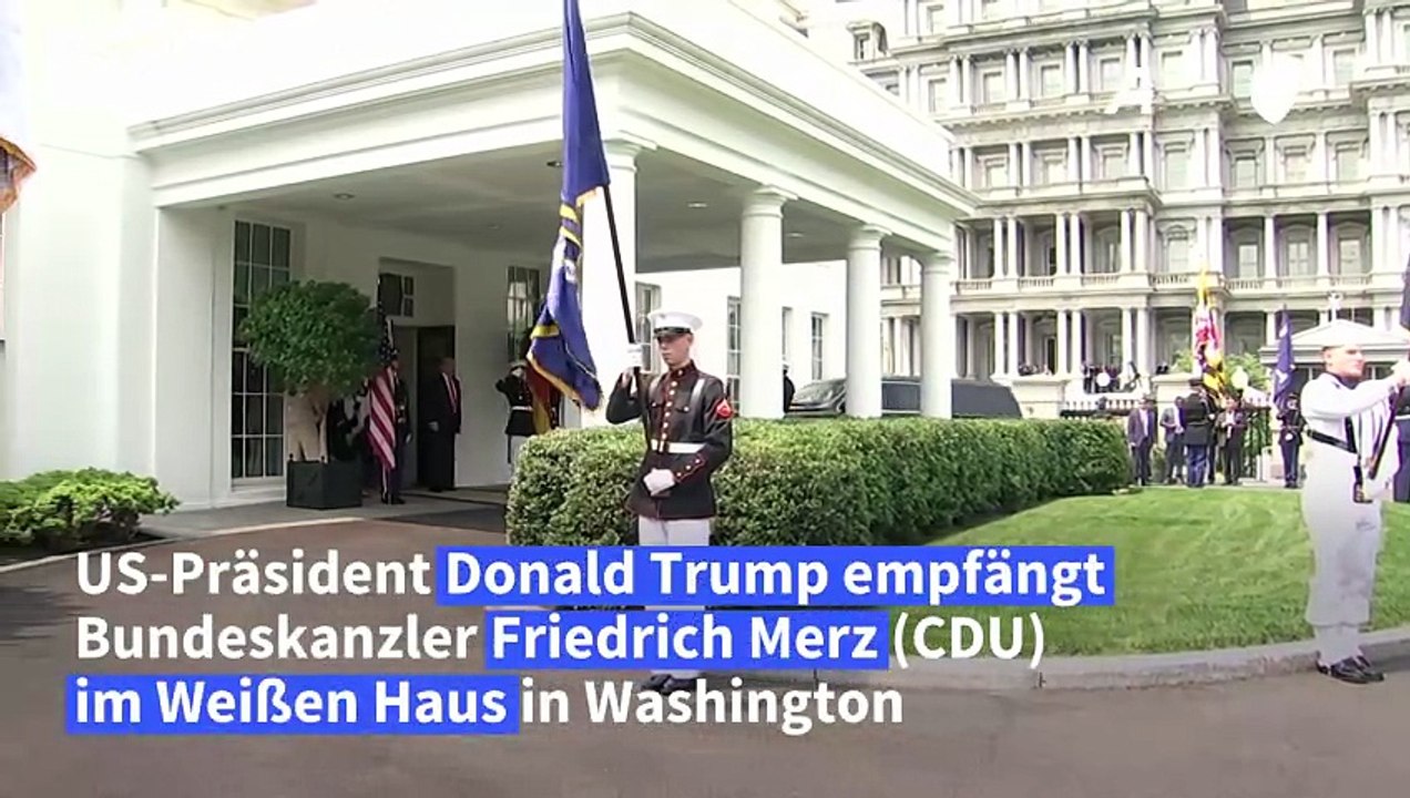 Trump begrüßt merz im weißen haus