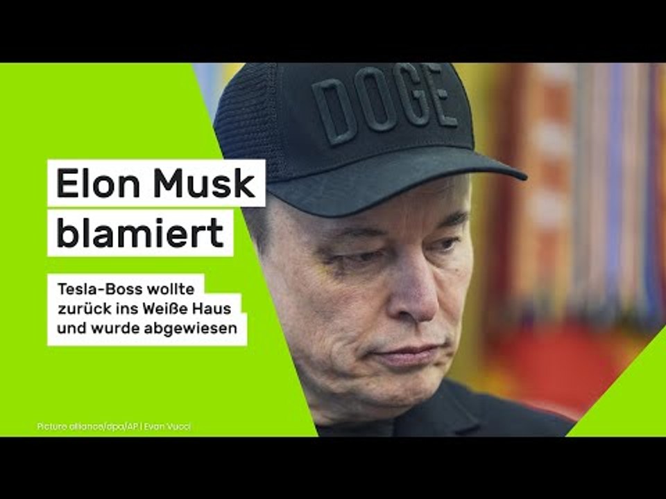 Elon Musk blamiert: Tesla Boss wollte zurück ins Weiße Haus und wurde abgewiesen