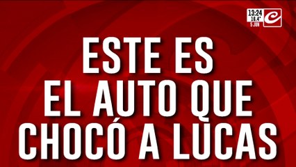 Este es el auto que chocó a Lucas