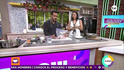 Una receta deli: bistec de hígado utilizando leche