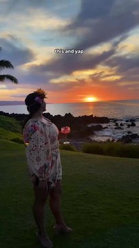 Enjoying the Sunset in Maui
