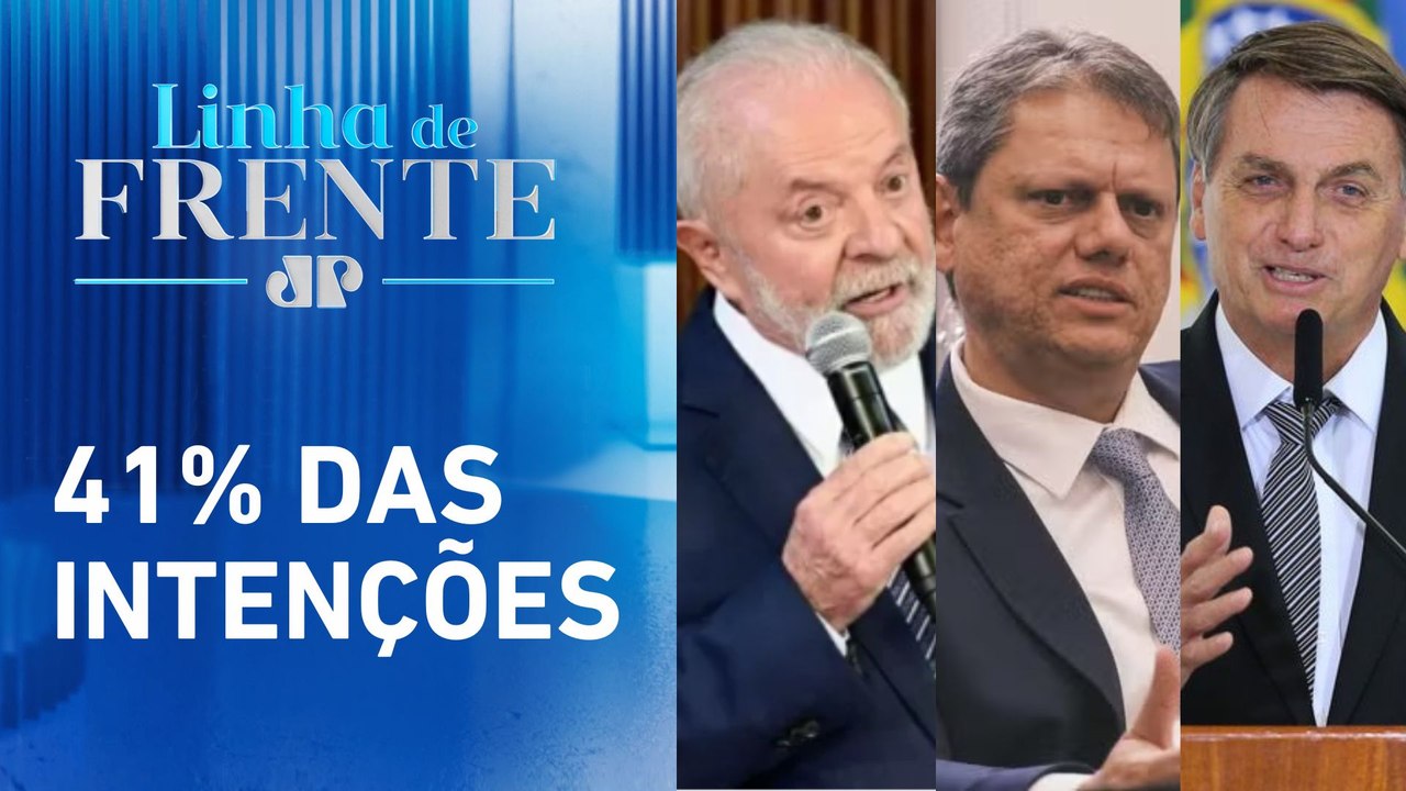 Eleições 2026: Lula, Tarcísio e Bolsonaro empatam em intenções de voto | LINHA DE FRENTE