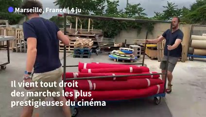 A Marseille, la deuxième vie du prestigieux tapis rouge de Cannes
