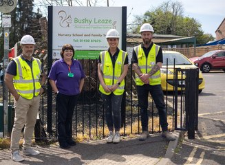 CALA Homes transforms garden at Bushy Leaze Children and Families Centre in Alton