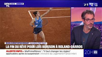 Roland-Garros: la Française Loïs Boisson s'est inclinée face à Coco Gauff, aux portes de la finale