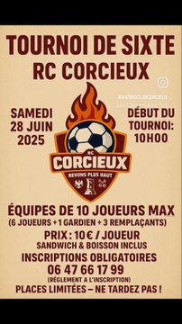 1er Tournoi de Sixte Au Racing Club Corcieux.