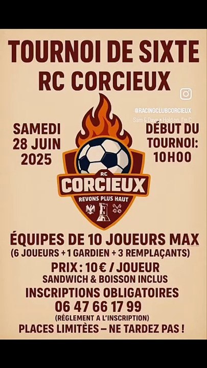 1er Tournoi de Sixte Au Racing Club Corcieux.