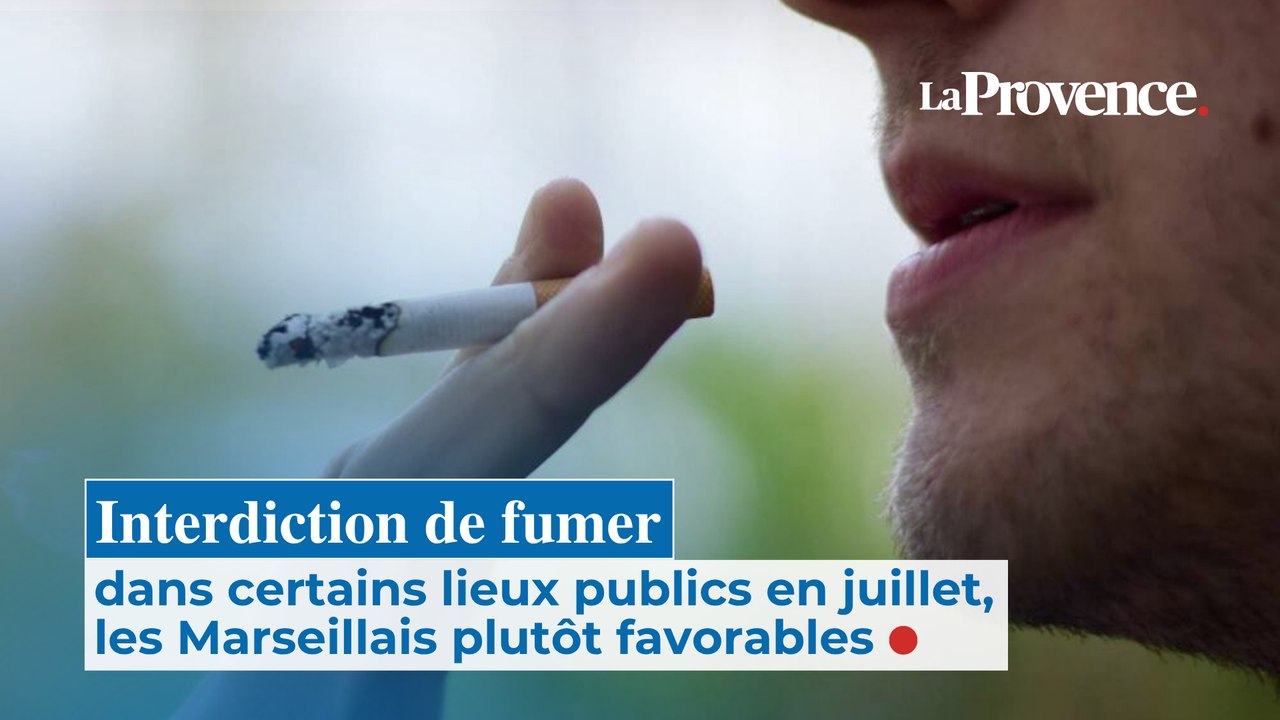 Interdiction de fumer dans certains publics en juillet : les Marseillais plutôt favorables