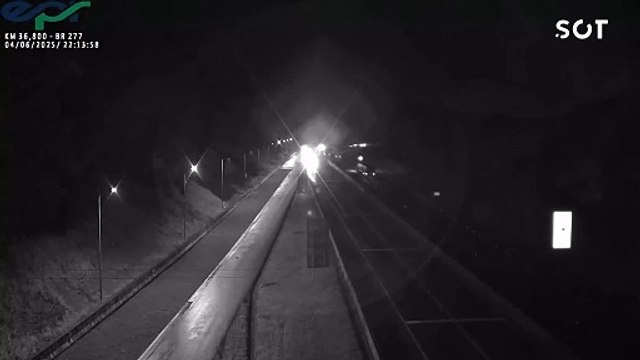 Área de escape da BR-277 salva vida de motorista que conduzia caminhão com problema nos freios