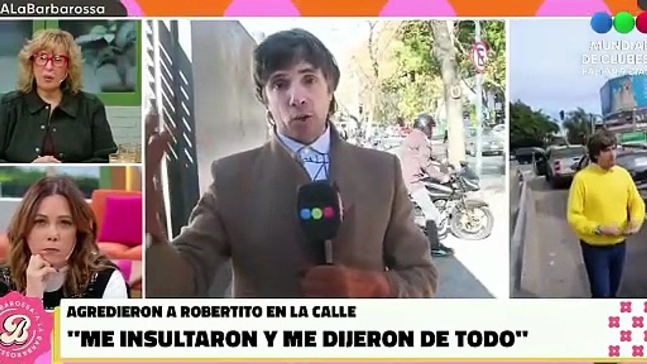 El nuevo apodo de Robertito Funes ya se instaló: le volvieron a gritar "rosca floja" en el medio de un móvil para Telefe