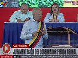 Gob. Freddy Bernal agradece presencia de líderes de la oposición democrática en su toma de posesión