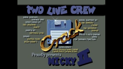 Amiga Cracktro Trainer  Nicky II  Two Live Crew (1993)