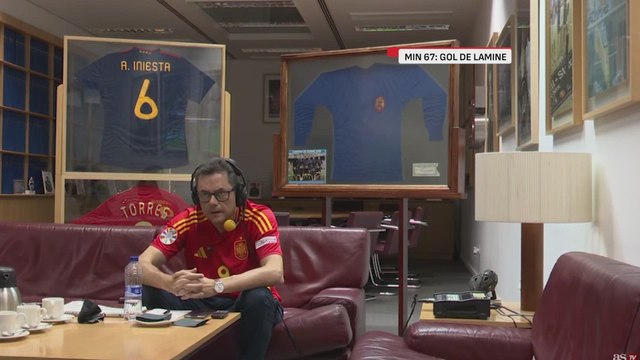 Tomás Roncero se vuelve loco con el segundo gol de Lamine