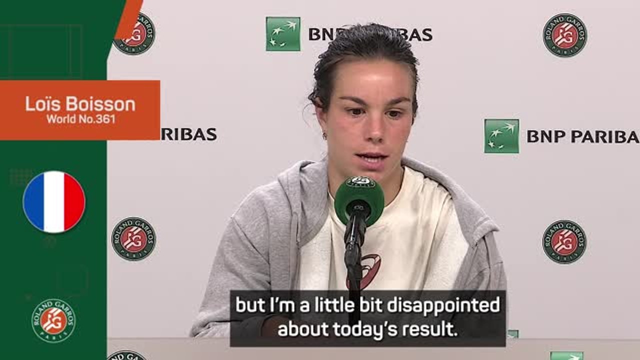 Gauff was 'just too good' for me - Boisson