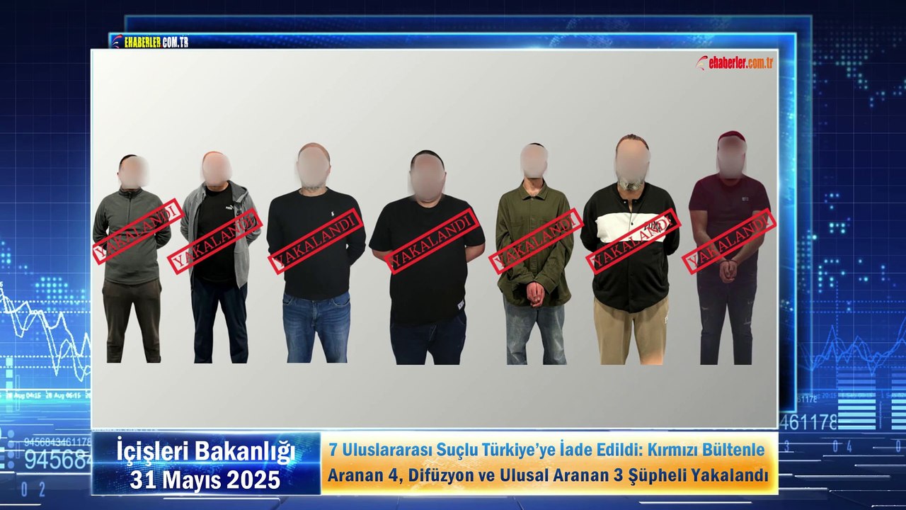 7 Uluslararası Suçlu Türkiye’ye İade Edildi: Kırmızı Bültenle Aranan 4, Difüzyon ve Ulusal Aranan 3 Şüpheli Yakalandı