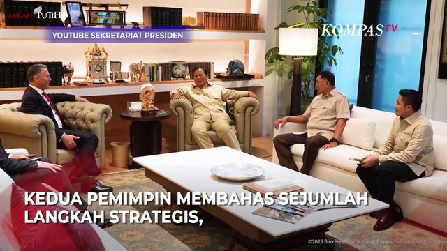 Momen Hangat Presiden Prabowo Terima Wakil PM Australia di Kertanegara, Bahas Apa?