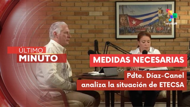 Pdte. Díaz-Canel analiza medidas aplicadas por la empresa de telecomunicaciones ETECSA