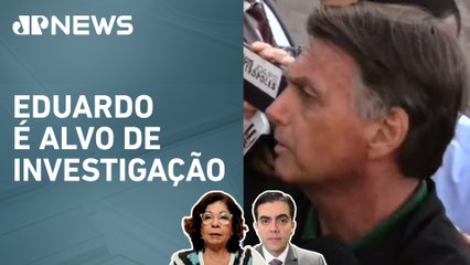 Jair Bolsonaro depõe à PF sobre suposta articulação de Eduardo por sanções contra autoridades