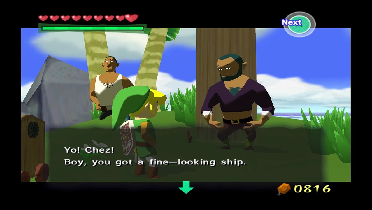 Wind Waker. Recreating E3 dialogue for Ship game P2