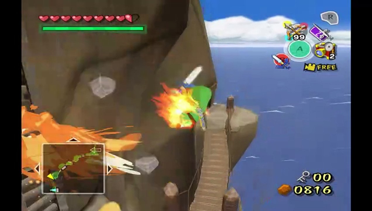Wind Waker. Seeing if my added falling rock actor is ok for this placement