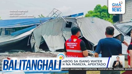 5, sugatan sa pagsabog sa isang water pumping station; 24 na pamilya, apektado | Balitanghali
