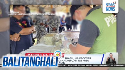 P1.17-B halaga ng umano'y shabu, na-recover sa loob ng mga sakong natagpuan ng mga mangingisda sa karagatan | Balitanghali